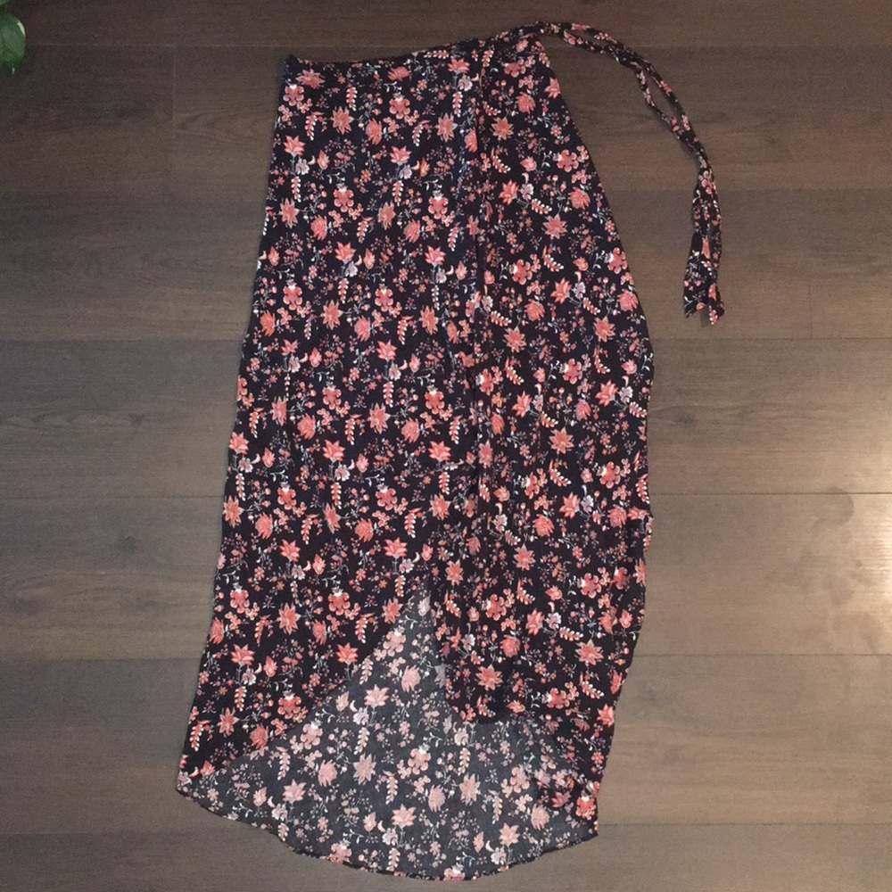 Floral Wrap Skirt